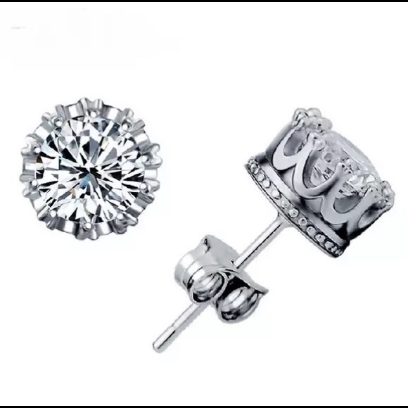 Jewelry - New 925 STERLING SILVER CZ Earrings